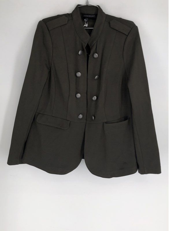 NWT Lane Bryant Women's Olive Green Military Band Jacket Peplum Sz 14