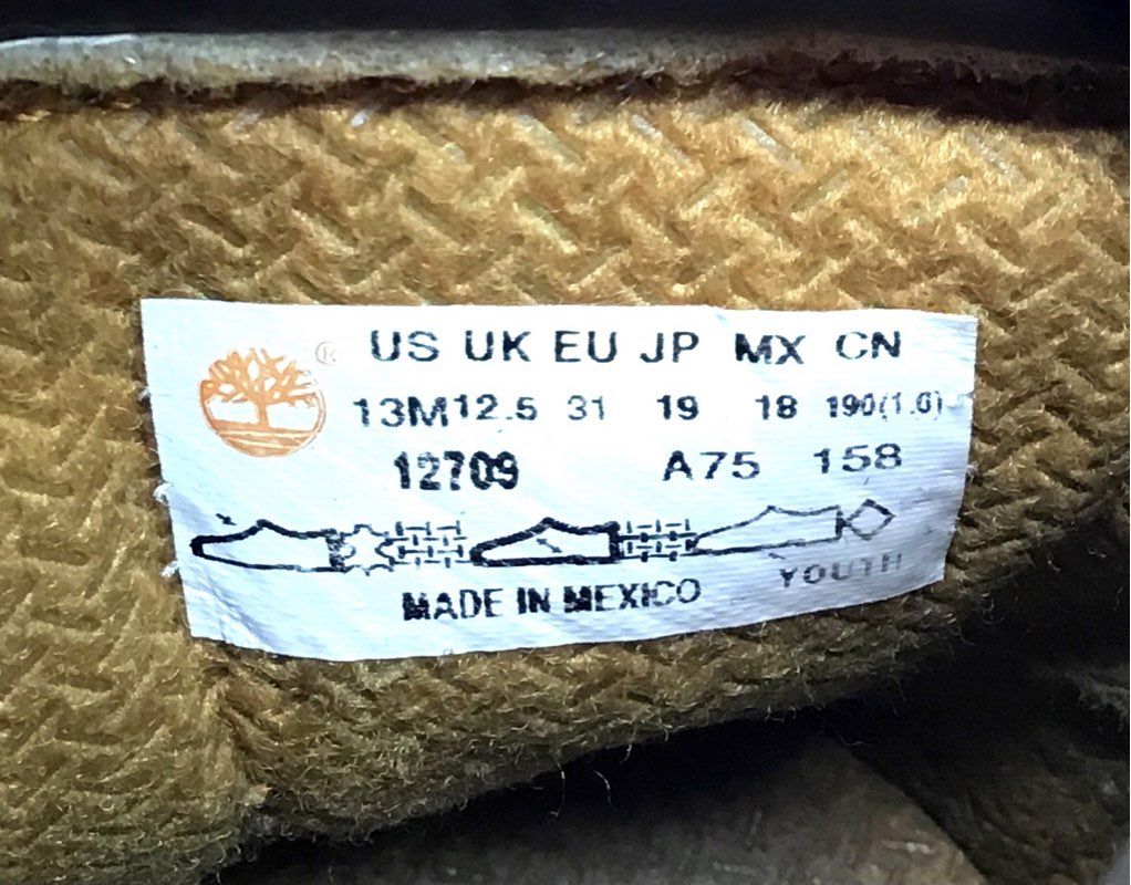 Timberland Boys Brown Combat Boots - Size 13M