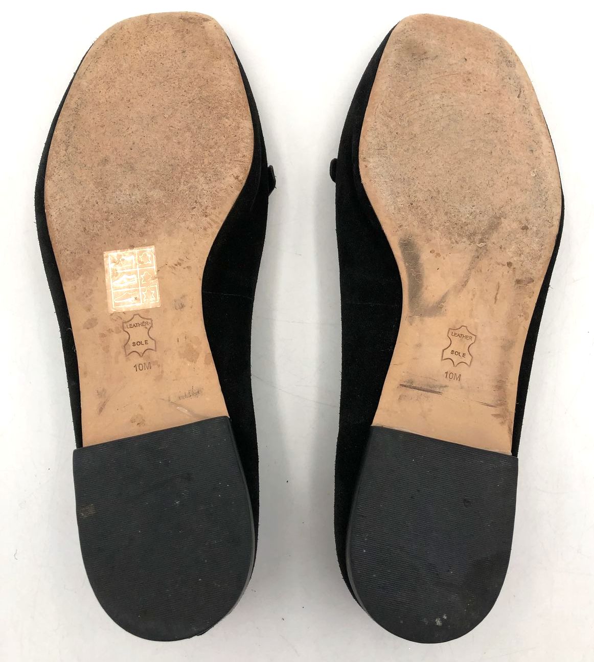 Tory Burch 'Metal Miller' Women's Black Suede Loafers with Logo - Size 10 (+COA)