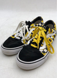 Vans Men's Old Skool Black Yellow Floral Athletic Shoes - Size 7