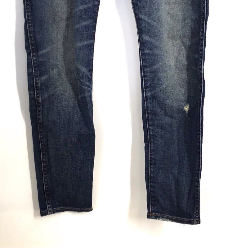 Madewell Women's 9" High-Rise Skinny Jeans Blue Distressed Sz 27