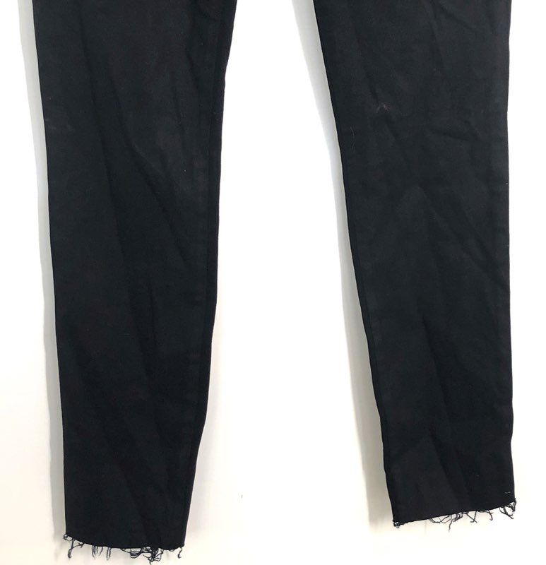 Joe's Women's Black High Rise Skinny Jeans Raw Hem Stretch Sz 28