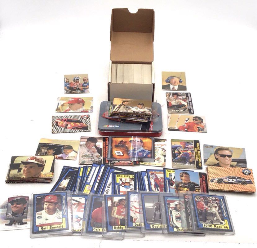 2.4 lbs. Lot of Auto Racing Cards. Medium Box, Unsorted