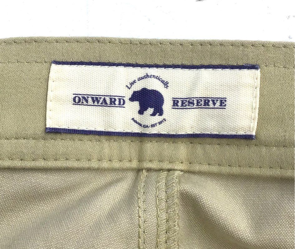 NWT Onward Reserve Men's Beige Trouser Pant - Size 40/32