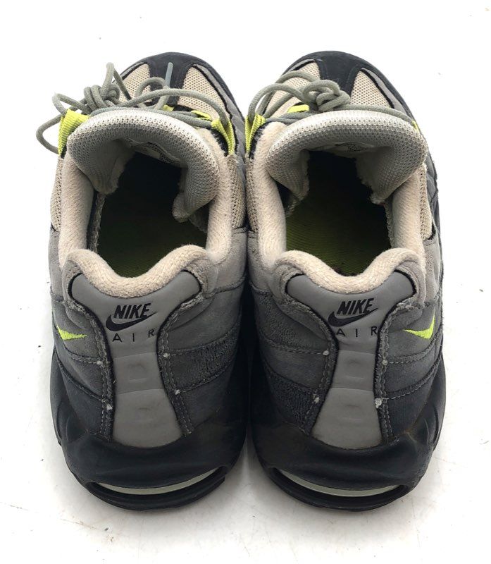 Nike Air Max 95 OG Neon Grey Volt Black Sneakers CT1689-001 Size 7