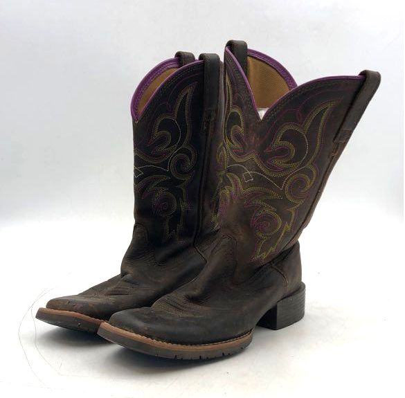 Ariat Women&#39;s Hybrid Rancher 10018527 Brown Cowgirl Western Boots - Size 6.5B