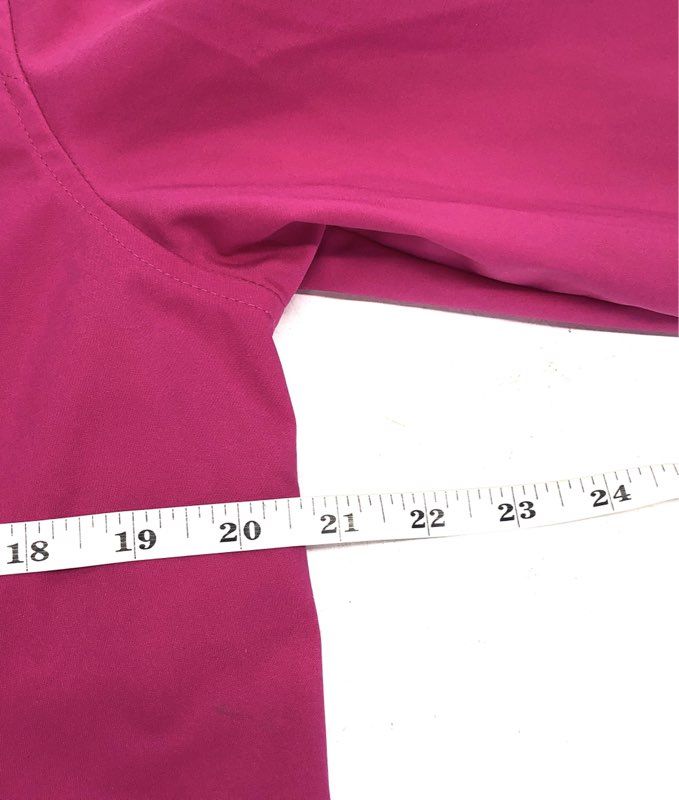 The North Face Women's Pink WindWall Softshell Full Zip Jacket Snap Neck Sz L