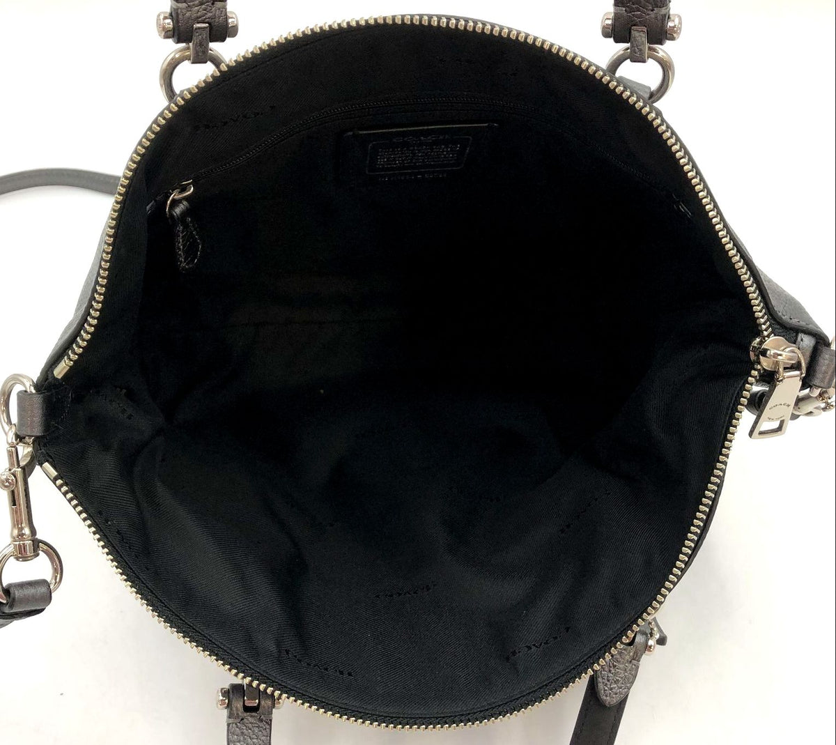 Coach 22788 Metallic Pewter Leather Prairie Satchel w/ Silver-Tone Detail (+COA)