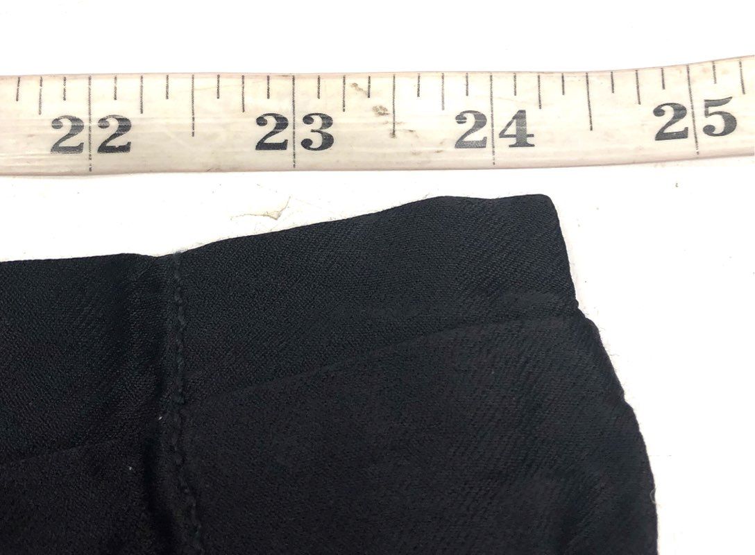 Ett Twa by Anthropologie Women's Black Viscose Pleated Tapered Pants Sz 2