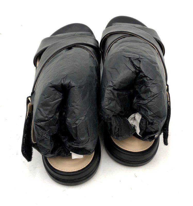 Cole Haan Anica Black Leather Cross Strap Slingback Sandals Women's Size 9B