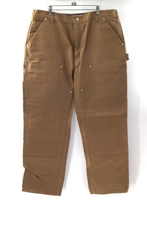 Carhartt Men's B01 Brown Loose Fit Double Front Work Dungaree Jeans Sz 40x30