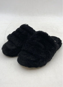 Ugg Women's Fluff Yeah Black Slide Slipper - Size 4