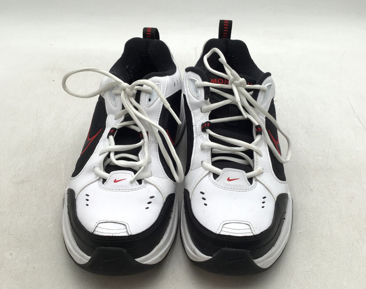 Nike Men&#39;s Air Monarch 4 White Black Athletic Shoes - Size 12