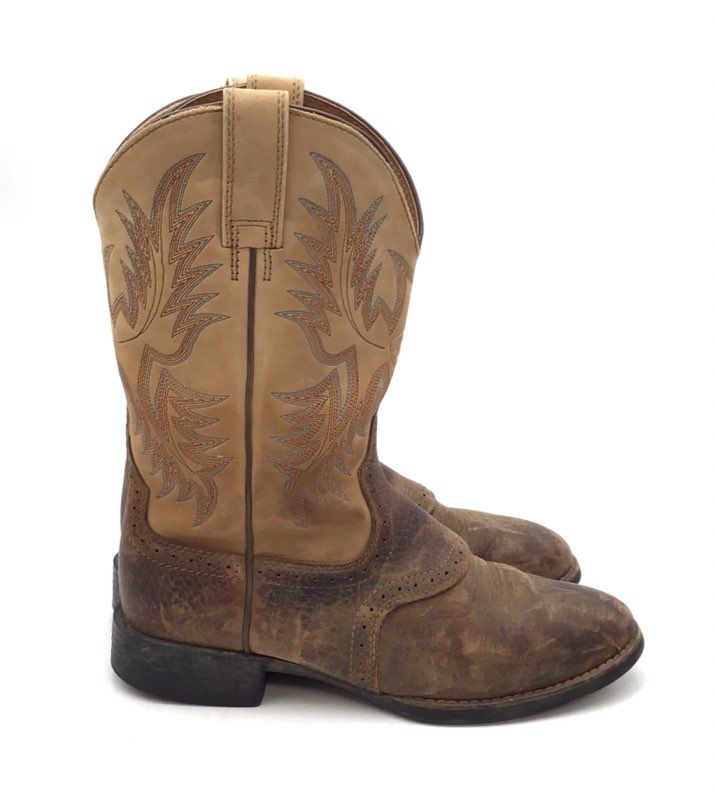 Ariat Heritage Roughstock Brown Rowdy Leather Western Cowboy Boots Size 8.5 D