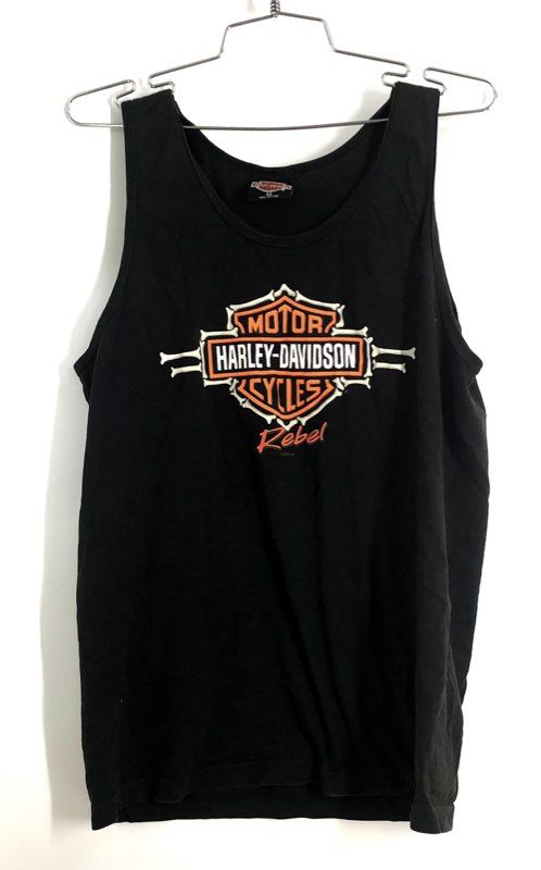 Harley-Davidson Rebel Bahamas Nassau Graphic Tank Top Black Sz M