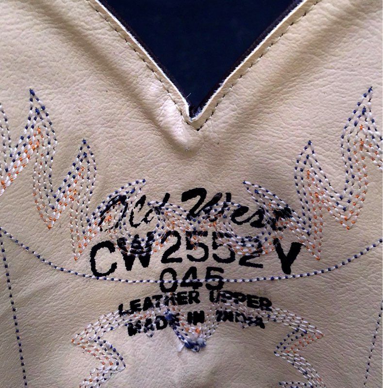 Old West Women's Brown Beige Western Boots - Size 4.5