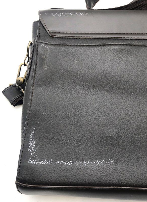 Polo Black Messenger Satchel Bag Crossbody Flap Logo