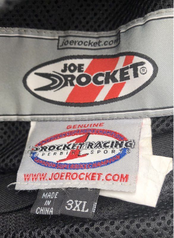 Joe Rocket Men's Black Motorcycle Jacket - Size 3XL