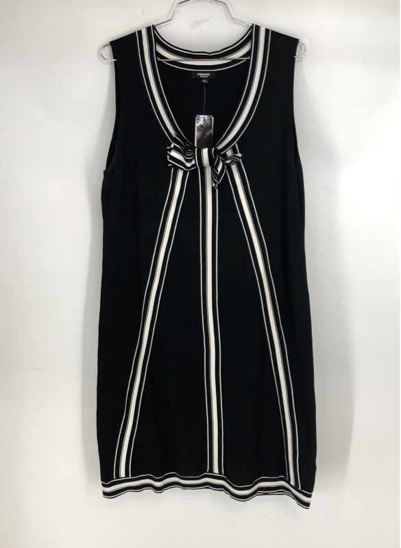 NWT Premise Women's Black Bleach White Shift Dress - Size XL