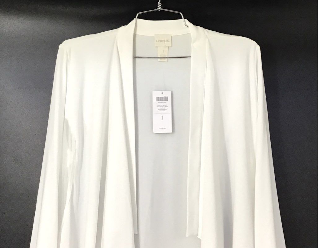 NWT Chico's Women's White Jacket - Size 1