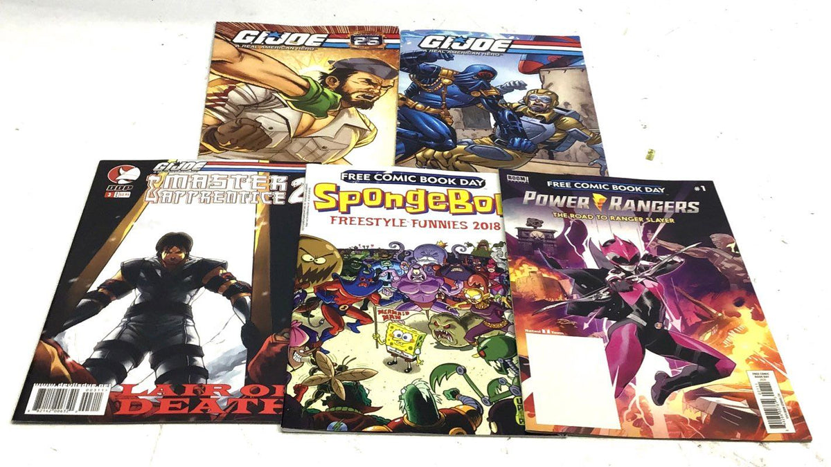 Comic Book Lot Marvel DC Image IDW VIZ Modern Age Mixed Genres 25 Comics