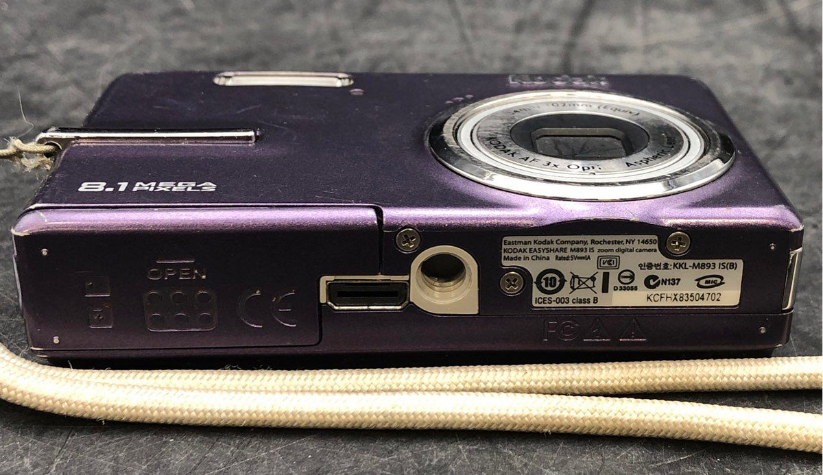 Kodak EasyShare M893 IS 8.1MP Digital Camera 3x Optical Zoom Purple