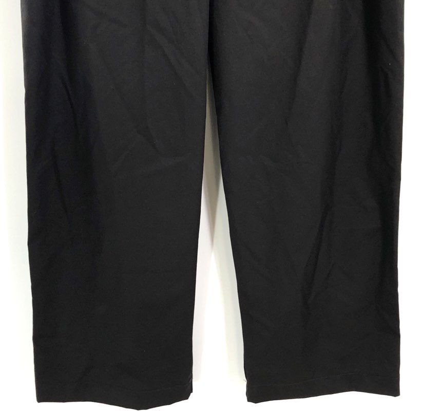 SLOVN Women's Black Pleated Wide Leg High Rise Trousers NWT Sz 2