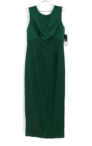 NWT Von Bramlett Women's Green Maxi Dress - Size 12P