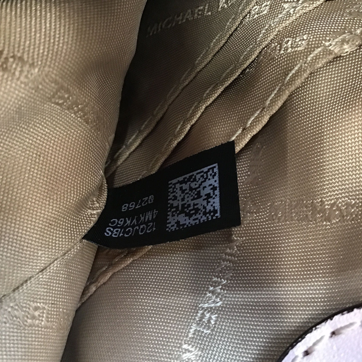 Michael Kors Blush Pink Leather Signature Print 'Mercer' Crossbody Bag (+COA)