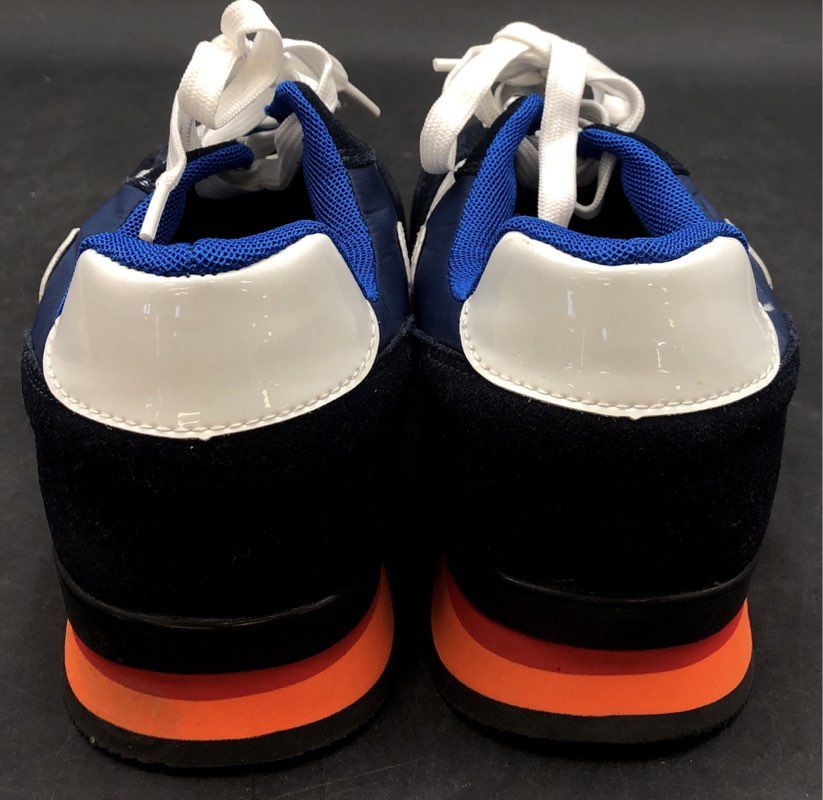 OPP France OS173168 Navy Blue Black Orange Suede Lifestyle Sneakers Size 8.5
