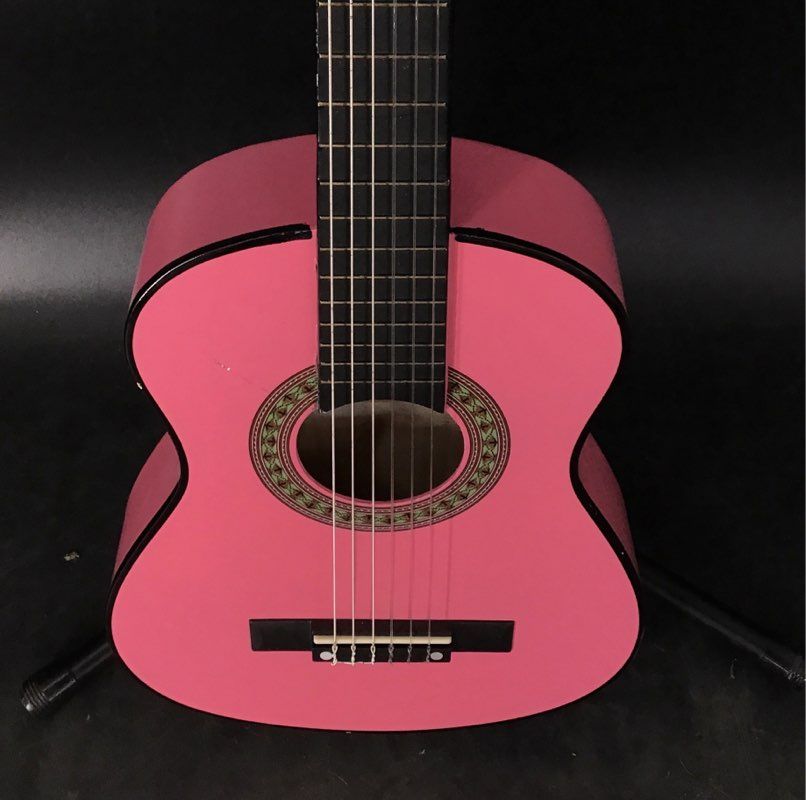 Music Alley Pink Musical Instrument 6 String Acoustic Guitar