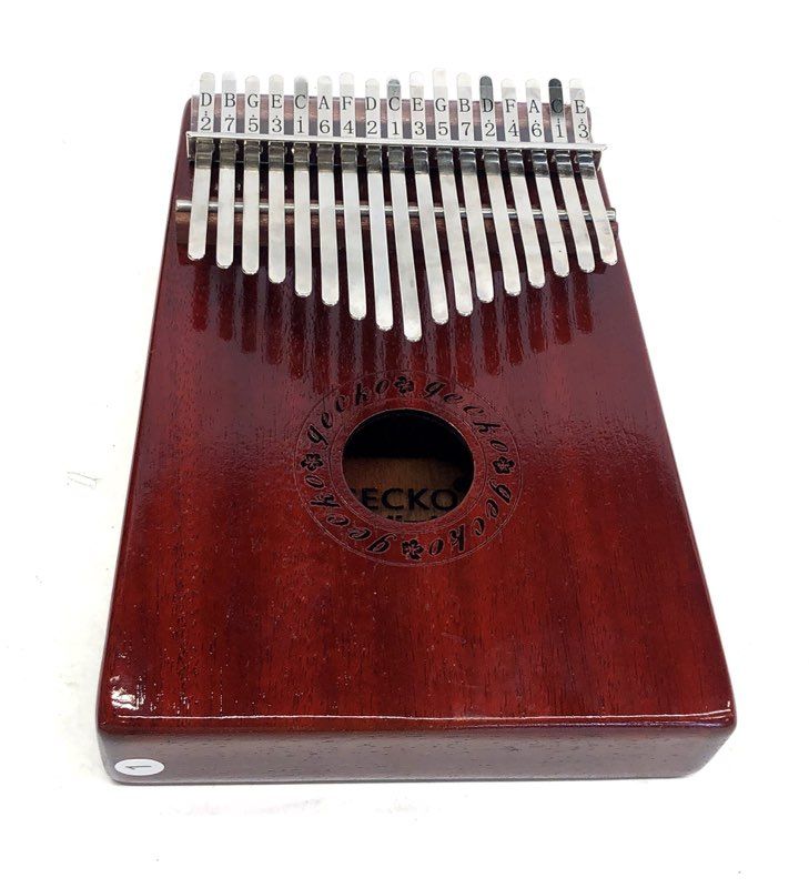 Gecko K17M 17-Key Kalimba Thumb Piano Mahogany Wood with Protective Case