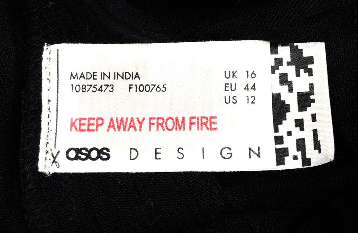 ASOS DESIGN Women's Black Tall Crinkle Wide Leg Paperbag Waist Pants Size 12