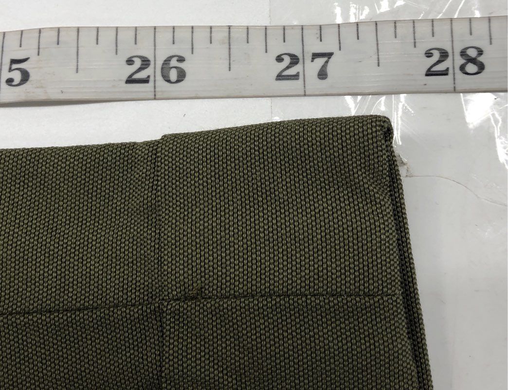 Theory Women's Olive Green Pintuck Tapered Cuffed Cotton Blend Pants Sz 6