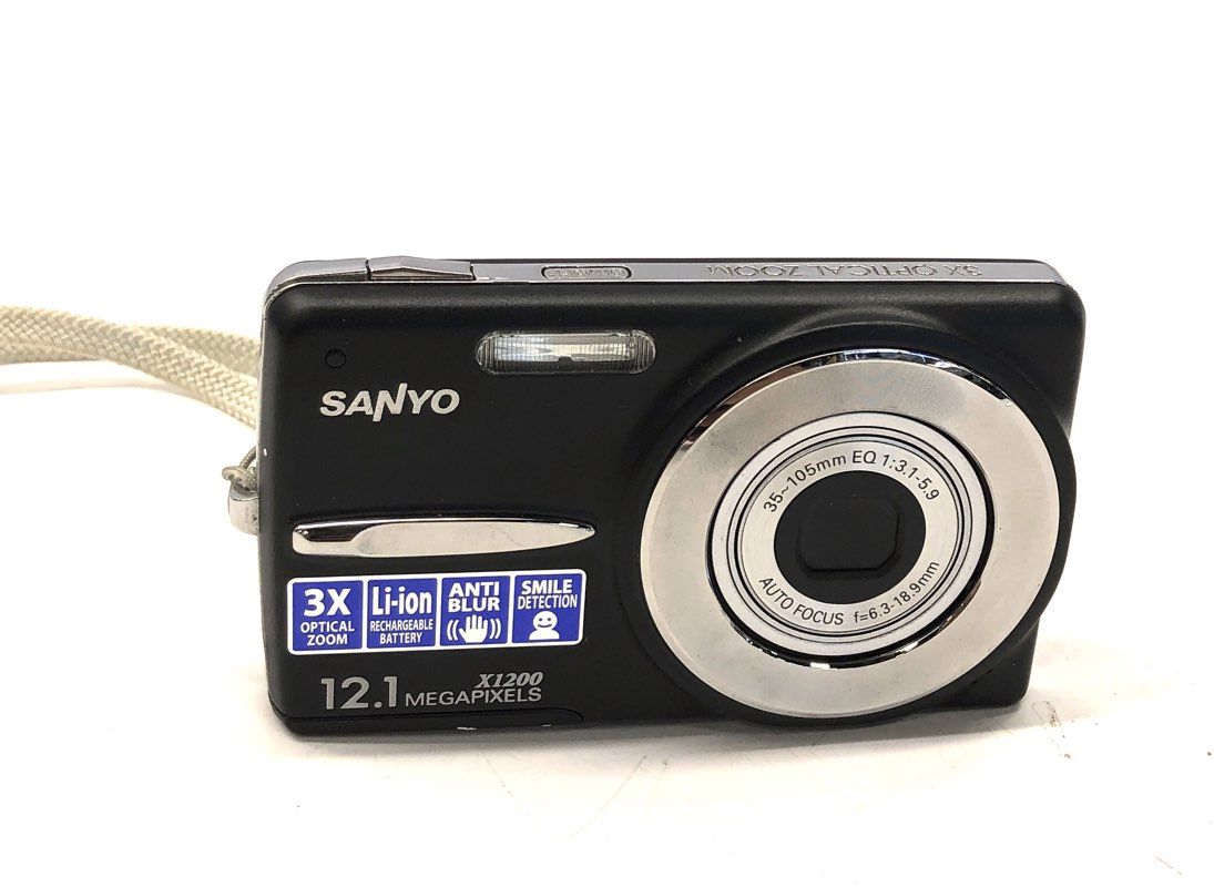 Canon ELPH 2 Kodak C182 Sanyo X1200 Mixed Digital & Film Camera 3 Piece Lot