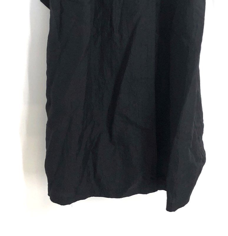 Vintage 90s Saks Fifth Avenue Women's Black Belted Nylon Trench Coat Sz 8