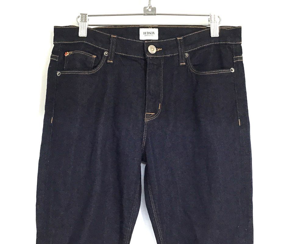 Hudson Women's Nico Mid-Rise Super Skinny Jeans Dark Wash Chelsea 29