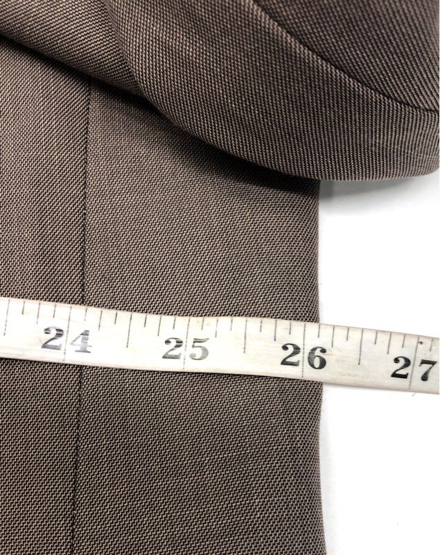Milano Moda Men's Brown 4 Button Wool Feel Blazer Jacket NWT