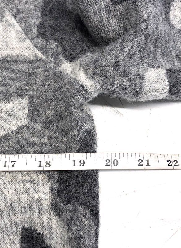 Athleta Women's Gray Camo Alpaca Merino Wool Blend Sweater Pullover Sz XS
