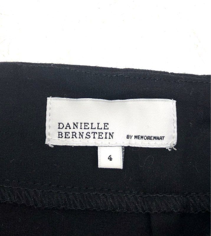 Danielle Bernstein Women's Black Stretch Flare Pants Rear Zip Size 4