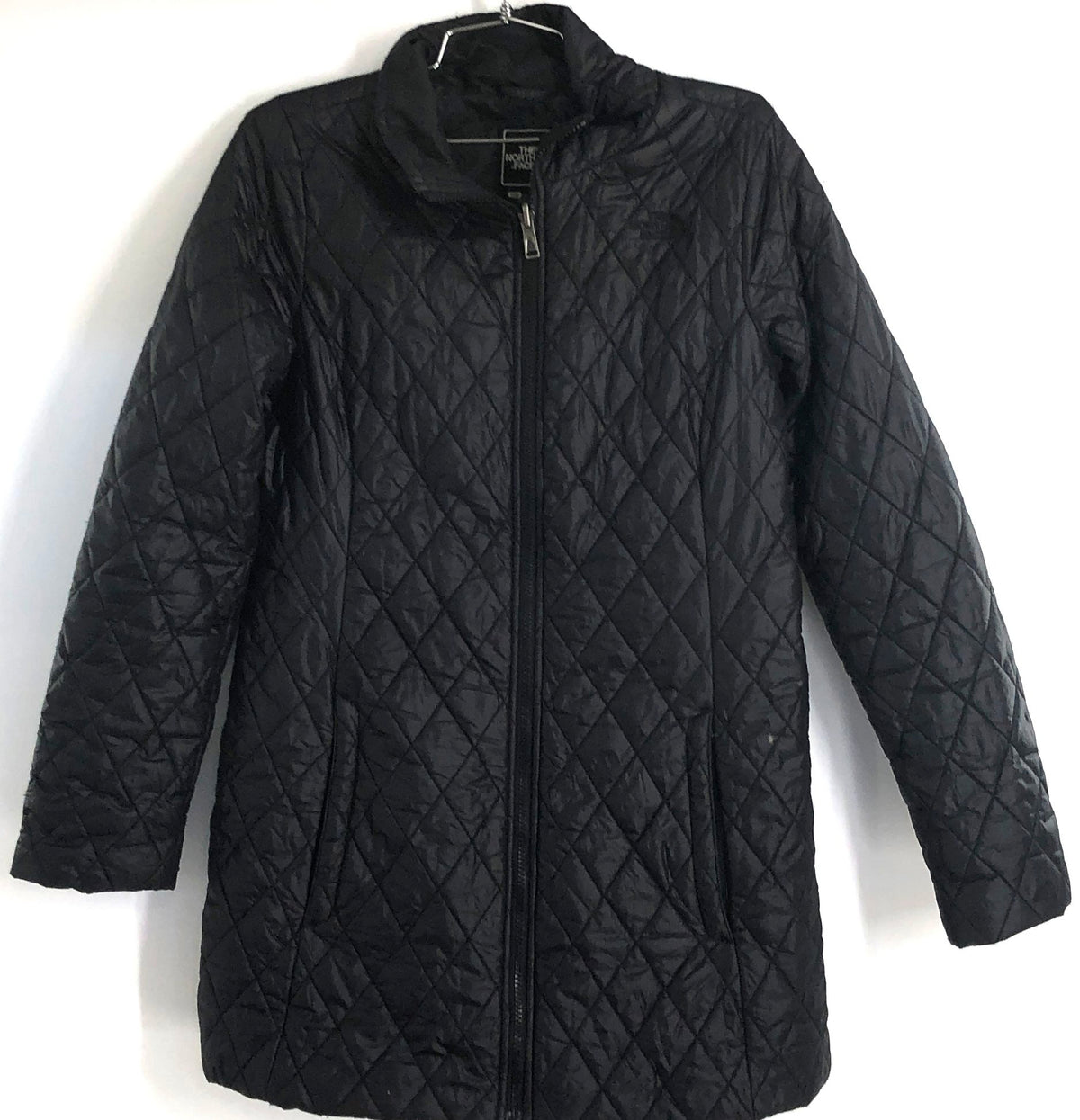 The North Face Women's Black Thermoball Diamond Quilted Parka Jacket Sz M