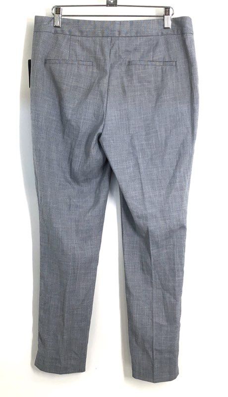 Zara Basic Women's Gray Micro Textured Herringbone Dress Pants Trousers NWT Sz 6