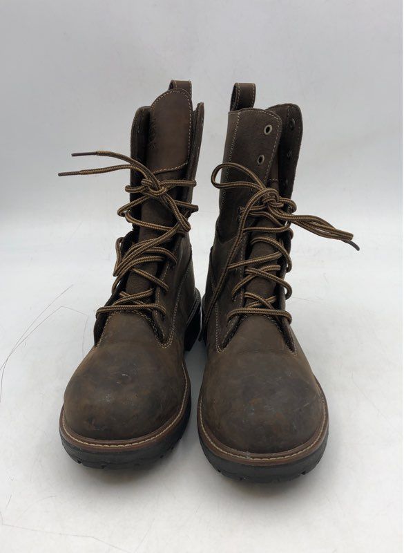 Timberland Women&#39;s Hightower 8 A1KJ5 Brown Waterproof Work Boots - Size 10