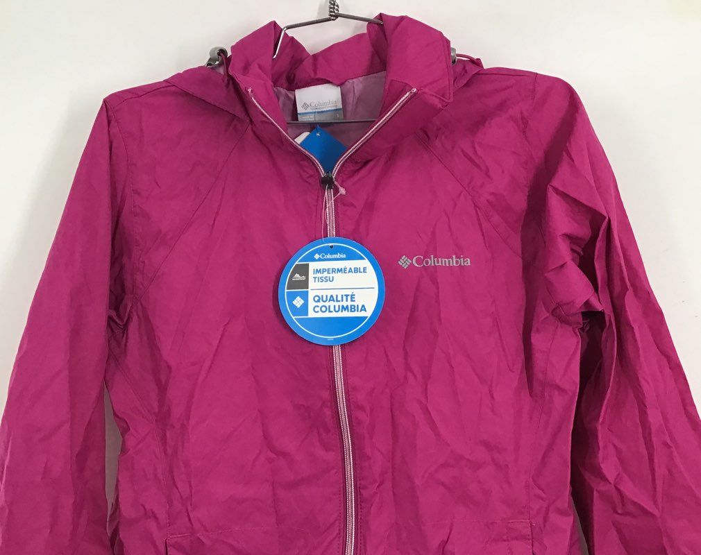 NWT Columbia Women&#39;s Pink Switchback 3 Windbreaker Jacket - Size Small