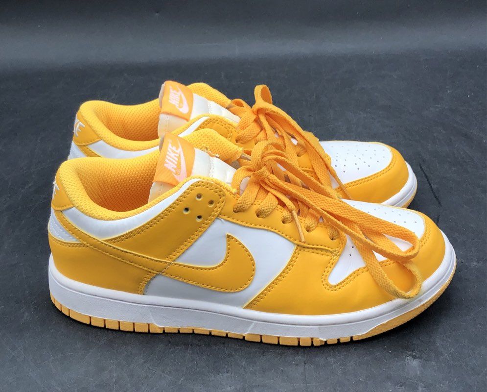 Nike Dunk Low Laser Orange White Women's Sneakers Size 7