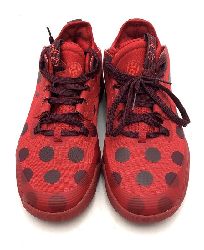 Adidas Harden Vol 5 Futurenatural Red Polka Dot Basketball Shoes Size 7.5