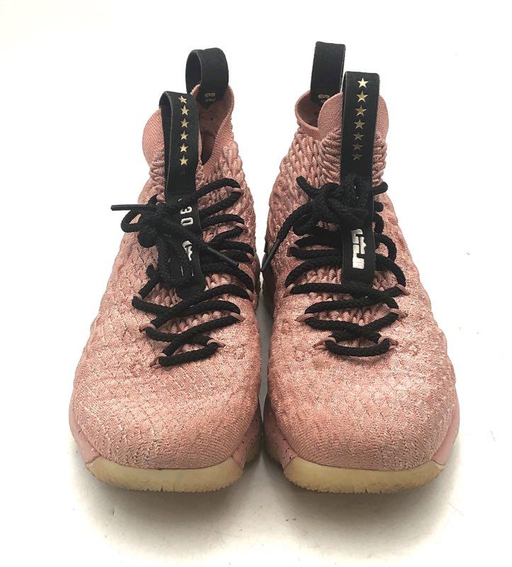 Nike LeBron 15 GS Rust Pink Hollywood All-Star Basketball Shoes Size 6Y