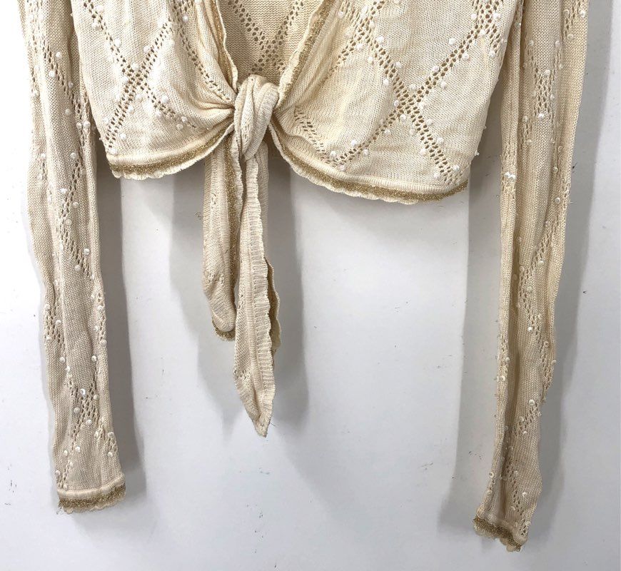 NWT Cache Women's Ivory Cardigan Sweater - Size S