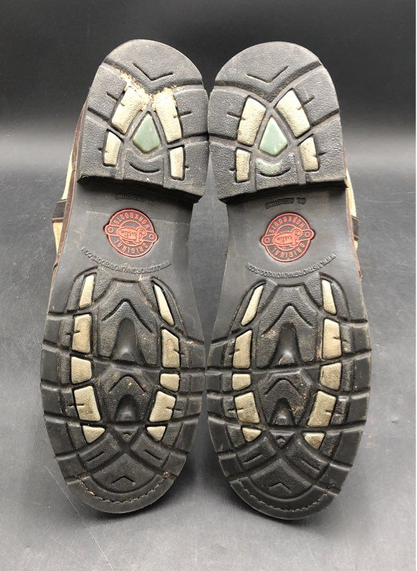 Justin Men's Brown Beige Work Boots - Size 13D