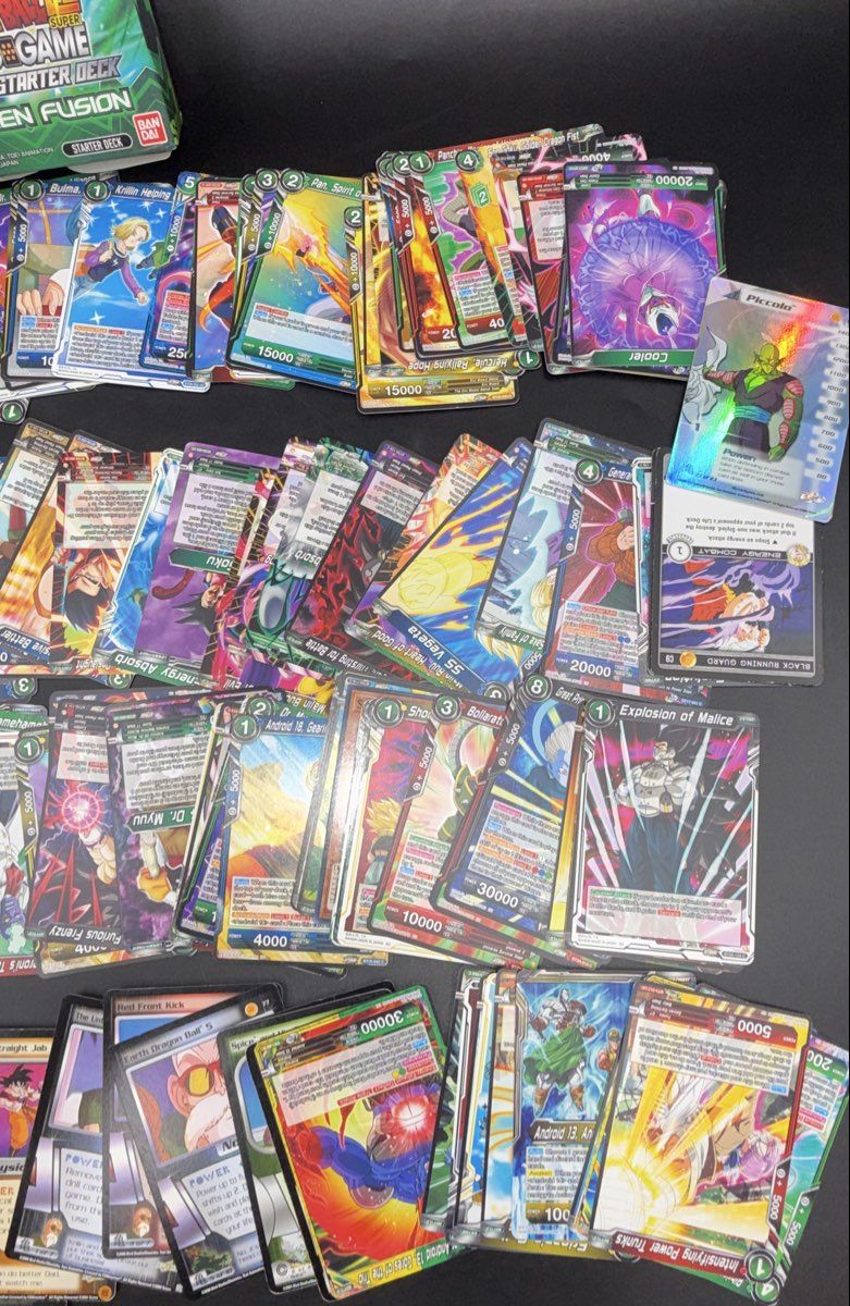 Dragon Ball Card Game Lot Super & Z Mixed Sets Approximately 100+ See Photos